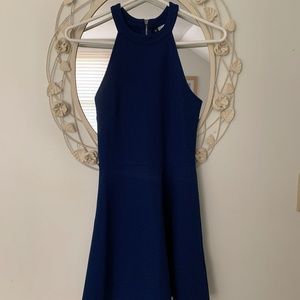 Divided - Deep Blue High Neck Sleeveless Dress